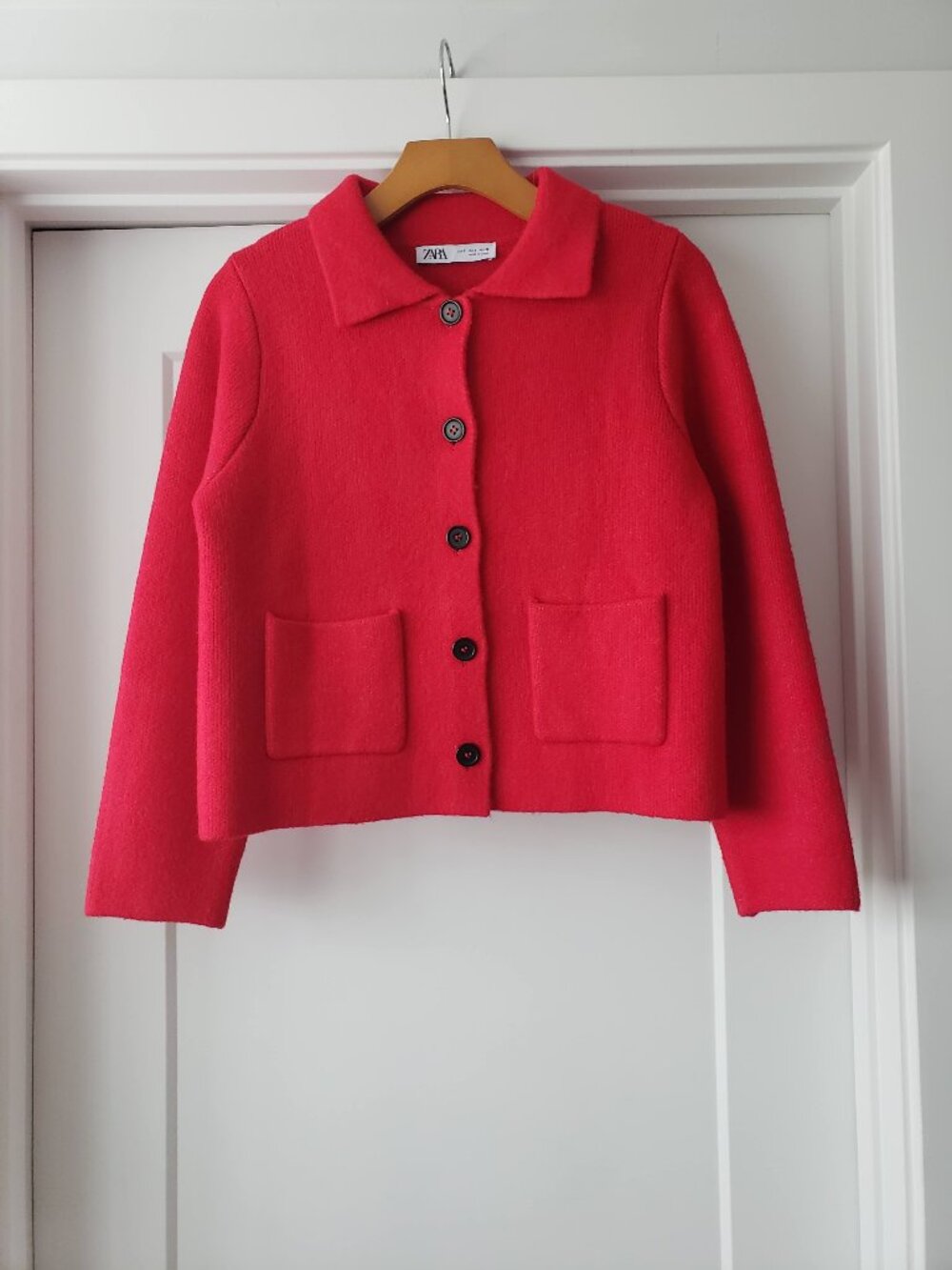 ZARA WOOL BLEND WARM CARDIGAN SIZE S
